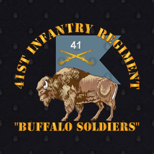 41st Infantry Regiment - Buffalo Soldiers w 41st Inf Guidon by twix123844